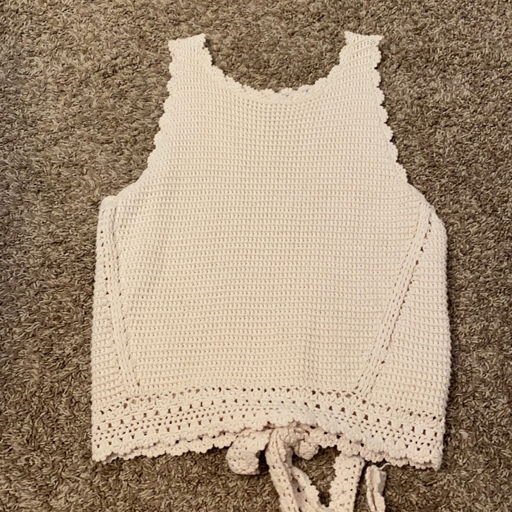 Dex cream knit tank